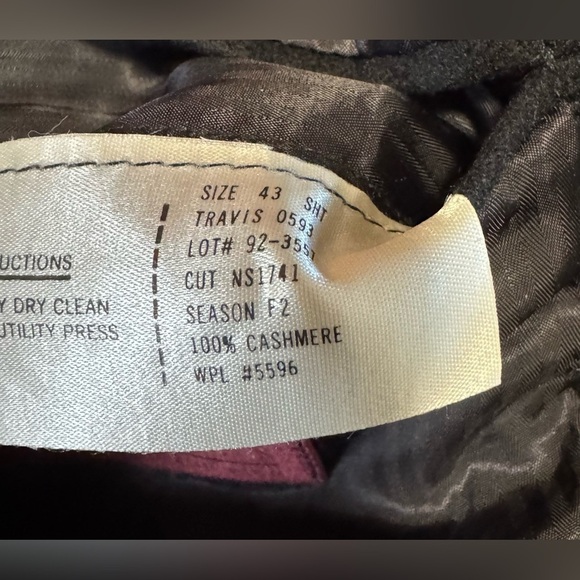 Loro Piana Nordstrom Cashmere Sport Coat Blazer Mens 43 100% Cashmere Black - Picture 9 of 13